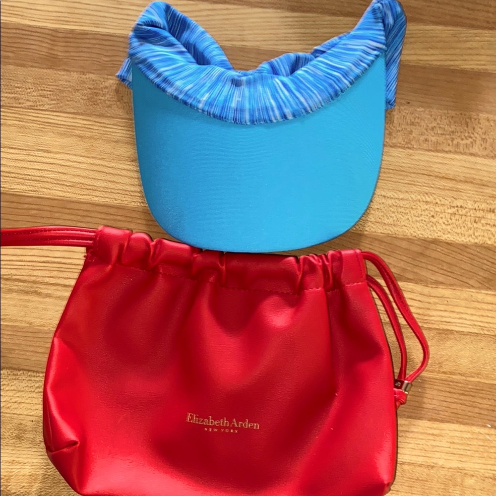 Red Elizabeth Arden Ladies Drawstring Bag